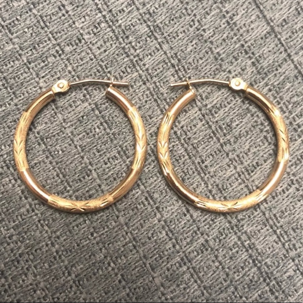10k Gold Hoop Earrings